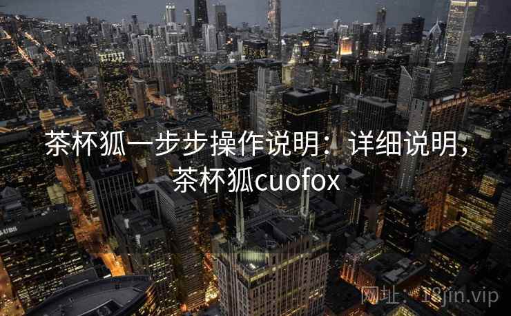 茶杯狐一步步操作说明：详细说明，茶杯狐cuofox
