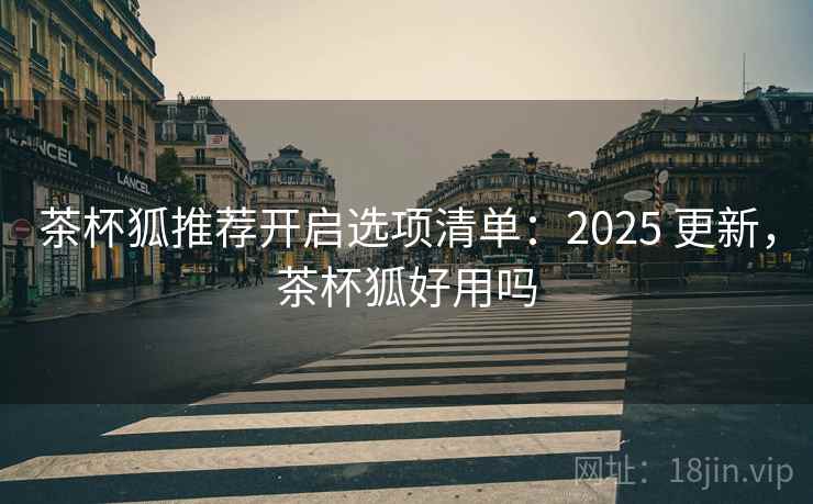 茶杯狐推荐开启选项清单:2025 更新,茶杯狐好用吗 茶杯狐推荐开启选项清单:2025 更新,茶杯狐好用吗