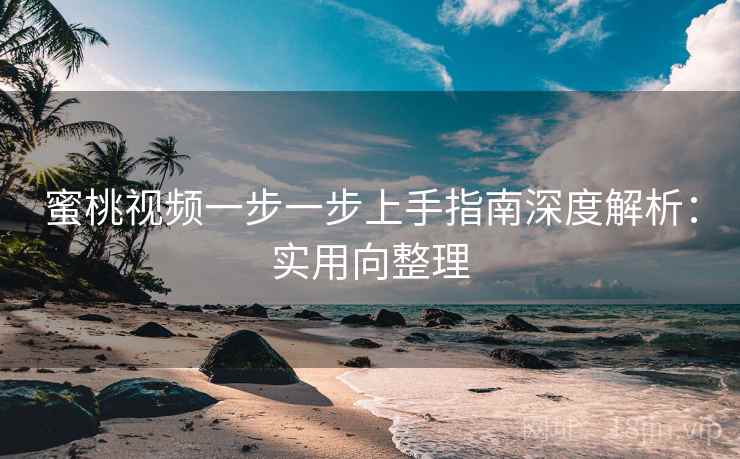 蜜桃视频一步一步上手指南深度解析：实用向整理